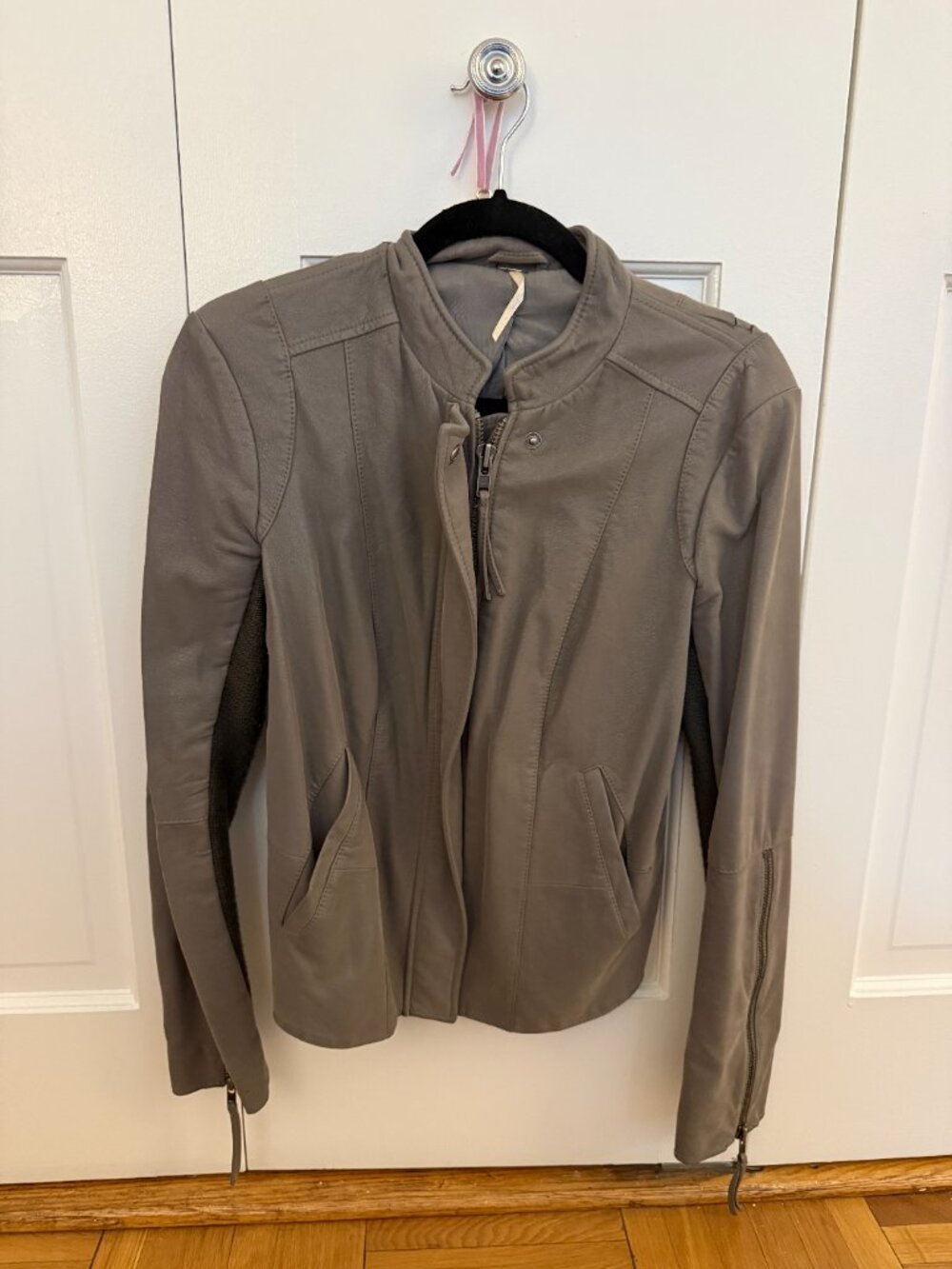 Free People Grey Suede Jacket